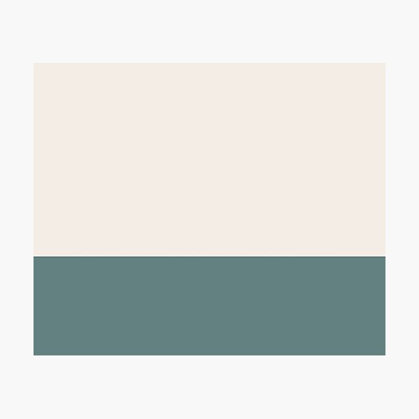 Item preview, Minimalist Solid Color Block in Cream and Ocean Bay designed and sold by Ladies-Boutique.