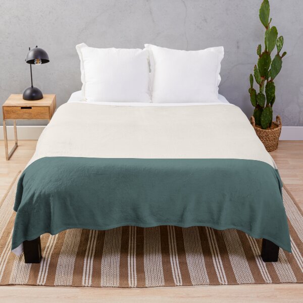Item preview, Minimalist Solid Color Block in Cream and Ocean Bay designed and sold by Ladies-Boutique.