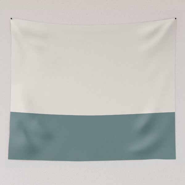 Item preview, Minimalist Solid Color Block in Cream and Ocean Bay designed and sold by Ladies-Boutique.
