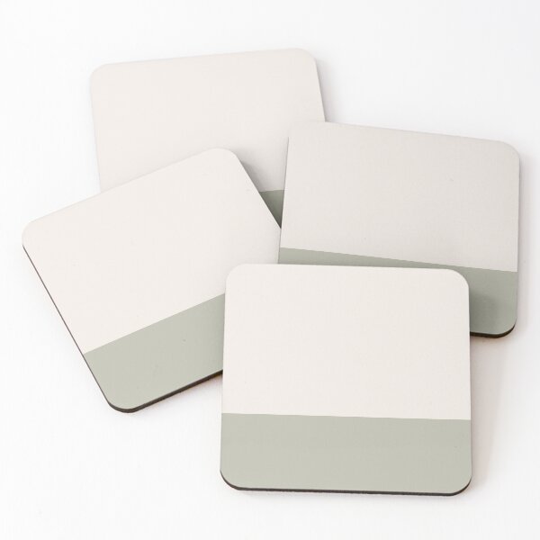 Item preview, Minimalist Solid Color Block in Cream and Olive designed and sold by Ladies-Boutique.