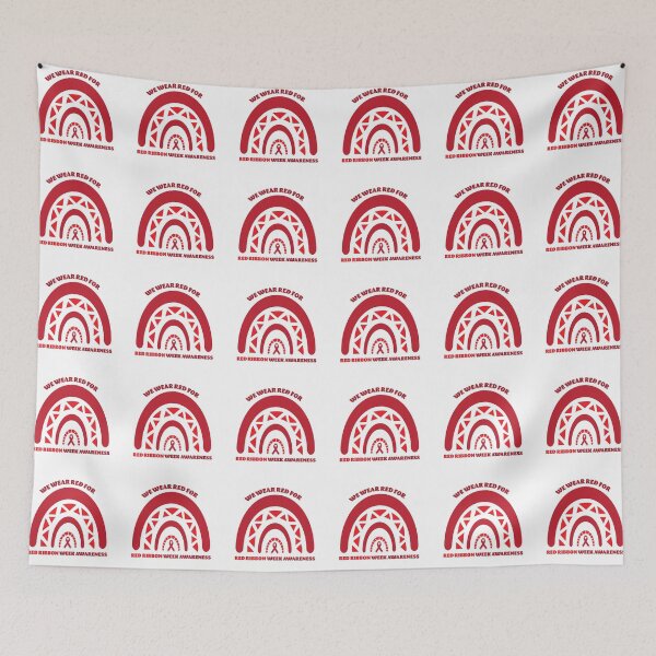 Item preview, we wear red for Red Ribbon week awareness, drug free designed and sold by BlueDiamond-19.