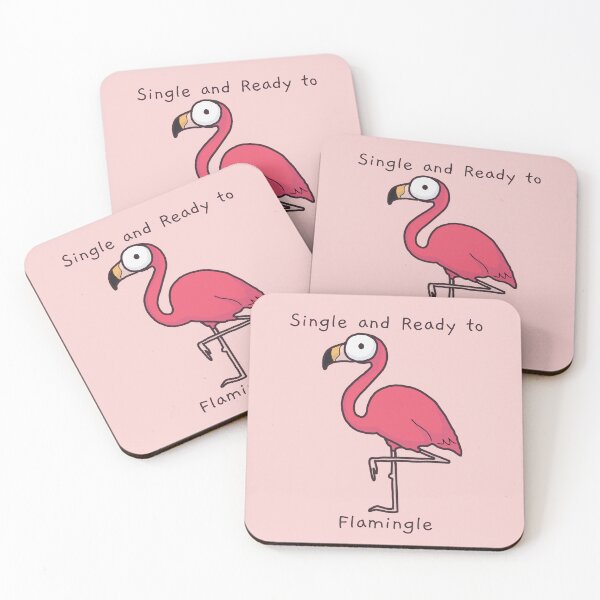 Item preview, Single and Ready to Flamingle - Funny designed and sold by HappyDoodlen.