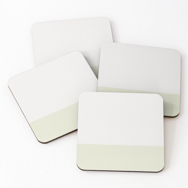 Item preview, Minimalist Solid Color Block in Silver and Pistachio designed and sold by Ladies-Boutique.