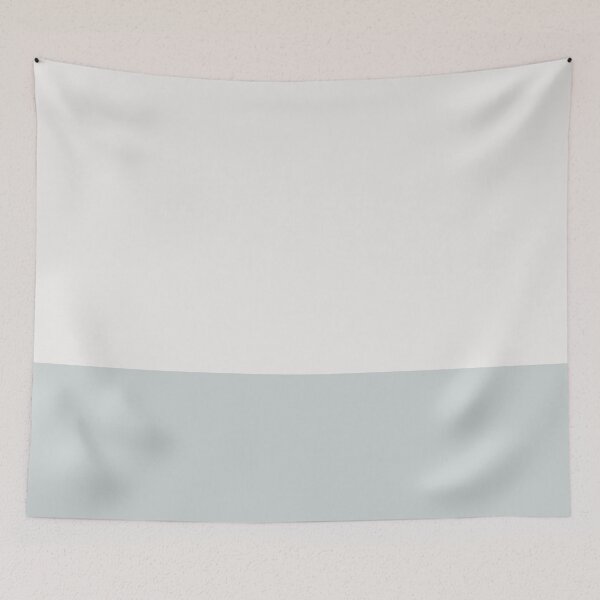 Item preview, Minimalist Solid Color Block in Silver and Soft Blue designed and sold by Ladies-Boutique.