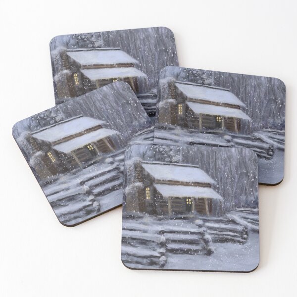 Item preview, Snow Cabin designed and sold by TheArtCave.