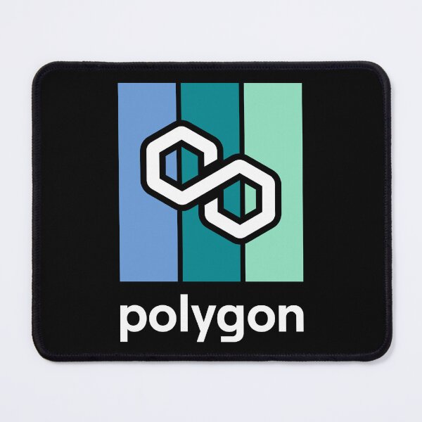 Item preview, Polygon MATIC Crypto Altcoin - Modern Design in Green Colour Scheme designed and sold by CryptoMoods.