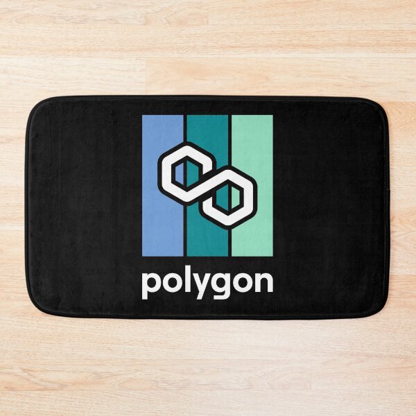 Item preview, Polygon MATIC Crypto Altcoin - Modern Design in Green Colour Scheme designed and sold by CryptoMoods.