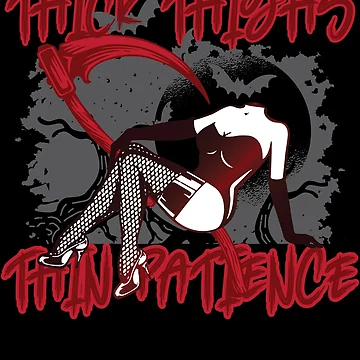 Vorschaubild zum Design Thick Thighs Thin Patience Feminism Women's Thick Thighs Gear von DynamicDesign