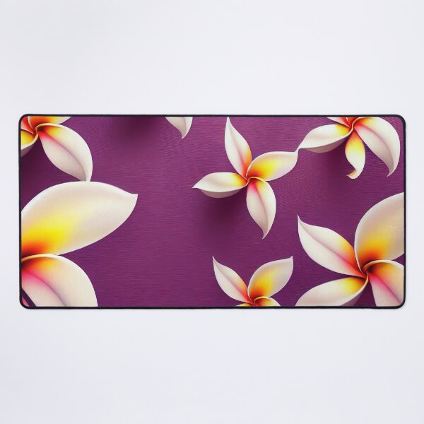 Aperçu de l'œuvre Motif floral de fleurs de Plumeria créée et vendue par MagKlodelArt.