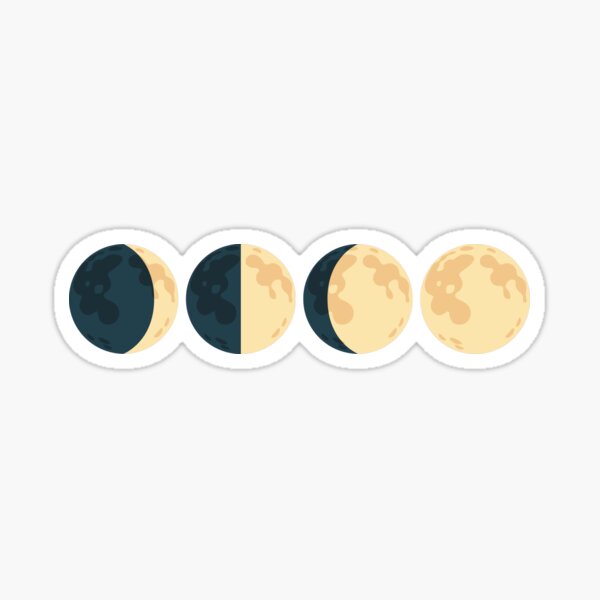 Moon Phase Sticker for iOS & Android