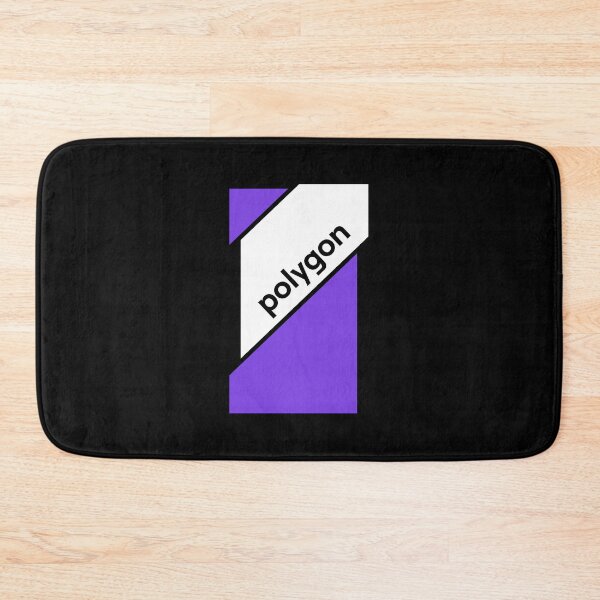 Item preview, Polygon MATIC Crypto Altcoin - Abstract Design with White and Purple Forms designed and sold by CryptoMoods.