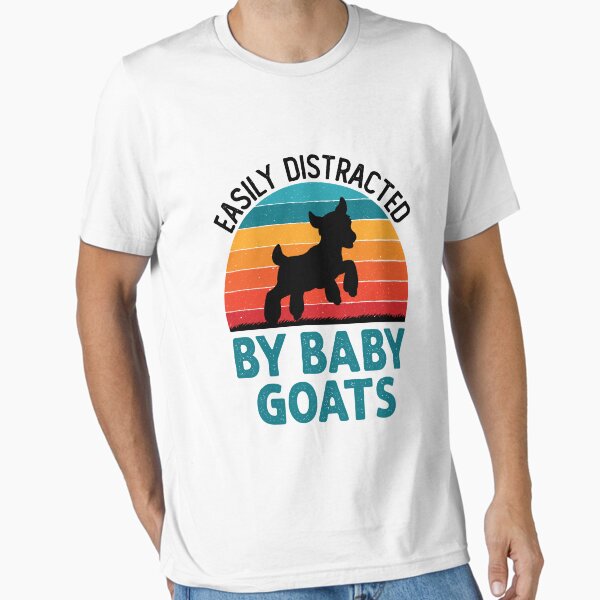 Item preview, Easily Distracted by Baby Goats Cute Goat Farmer designed and sold by jaygo.