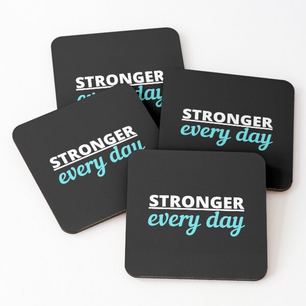 Item preview, Stronger Every Day Positive Motivation Gym designed and sold by TheRoundHouse.