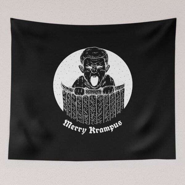 Item preview, My Favorite People Christmas Krampus Holiday Gifts Fan designed and sold by Allegrascaffidi.
