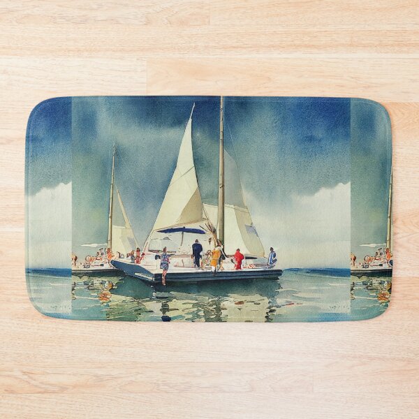 Item preview, Family on Catamaran Sailing on a Sunny Day designed and sold by recollectionsv.