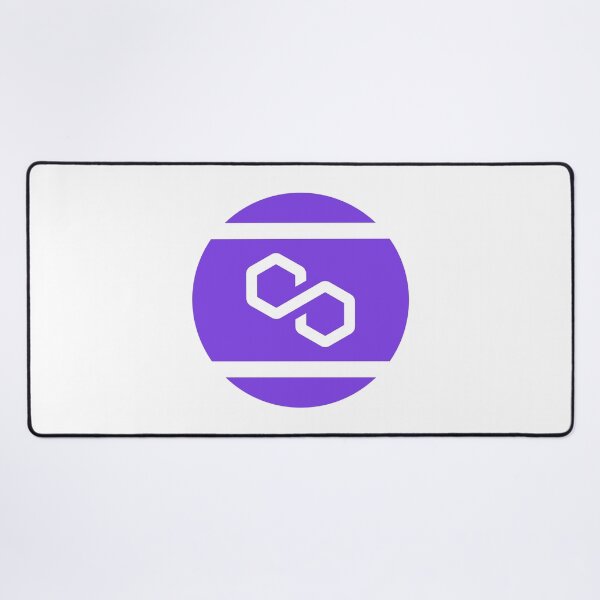 Item preview, Polygon MATIC Crypto Altcoin - Simple White Purple Logo with Two Vertical Stripes designed and sold by CryptoMoods.