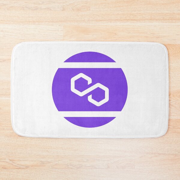 Item preview, Polygon MATIC Crypto Altcoin - Simple White Purple Logo with Two Vertical Stripes designed and sold by CryptoMoods.