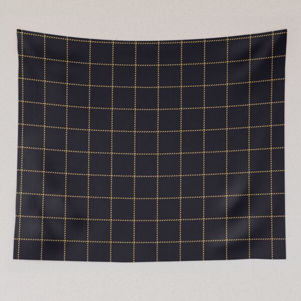 Item preview, Dark Blue And Gold Lines Checkered designed and sold by wildberriesph.