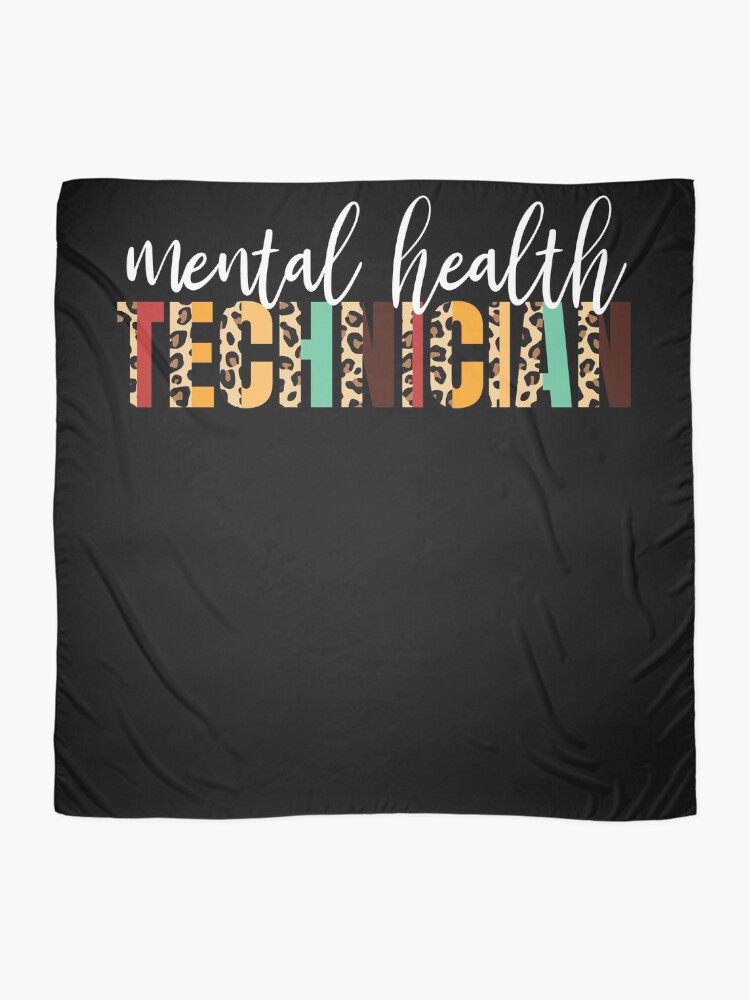 Thumbnail 2 von 3, Tuch, Mental Health Tech Cheetah Print Psychiatric Technician Gear designt und verkauft von DynamicDesign.