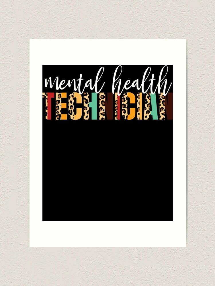 Thumbnail 1 von 3, Kunstdruck, Mental Health Tech Cheetah Print Psychiatric Technician Gear designt und verkauft von DynamicDesign.