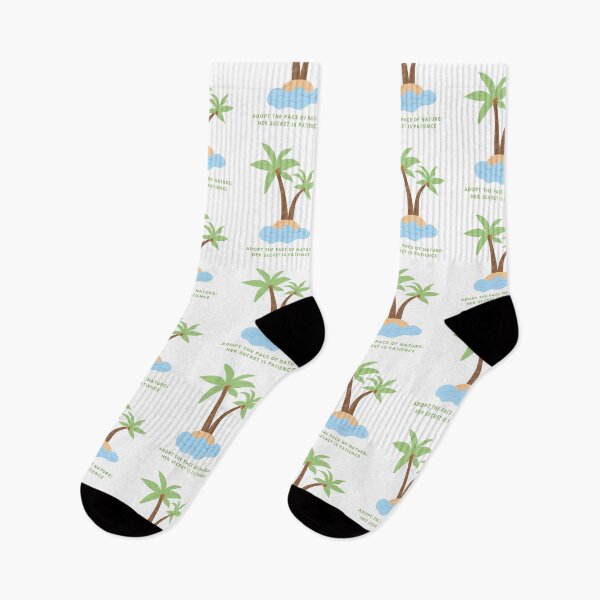 Item preview, Adopt the pace of nature her secret is patience, Clean Sand Beach On Tropical Island With Palm Tree. designed and sold by LaziniArts.