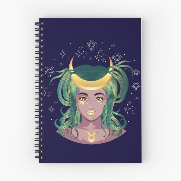 Item preview, Taurus girl with crescent moon crown designed and sold by AnnArtshock.