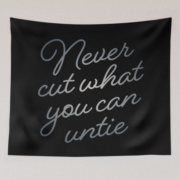 Item preview, Never cut what you can untie v.8 designed and sold by x1brett.