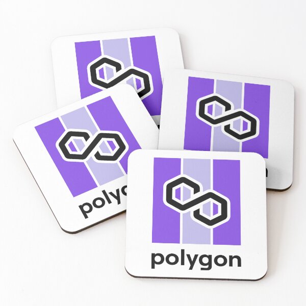 Item preview, Polygon MATIC Crypto Altcoin - Modern Design in Purple Colour Scheme designed and sold by CryptoMoods.