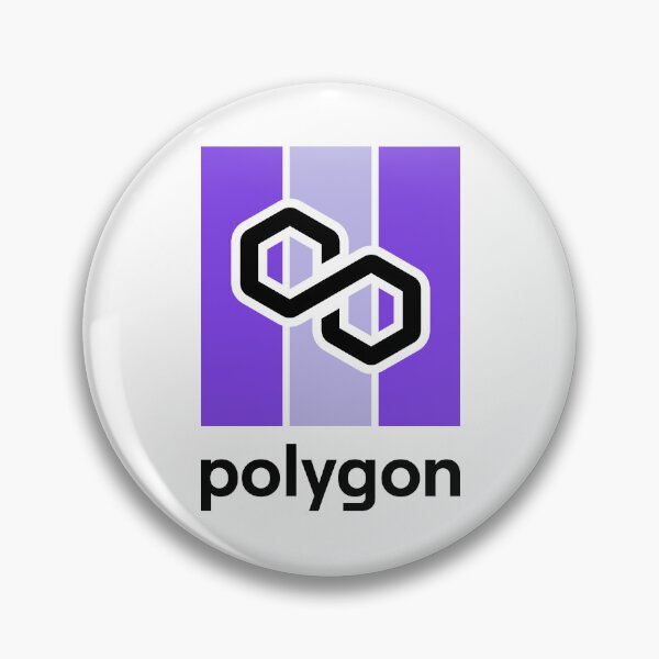 Item preview, Polygon MATIC Crypto Altcoin - Modern Design in Purple Colour Scheme designed and sold by CryptoMoods.
