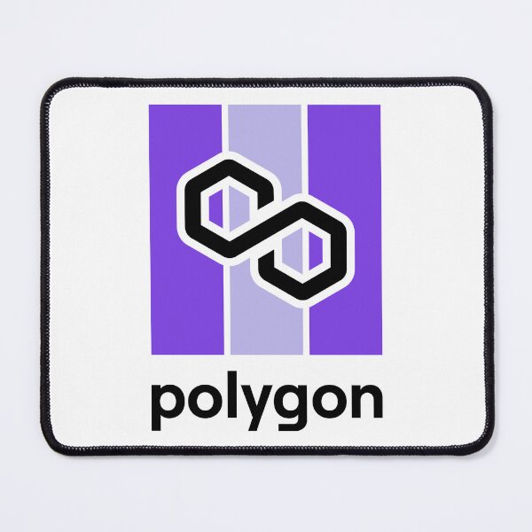Item preview, Polygon MATIC Crypto Altcoin - Modern Design in Purple Colour Scheme designed and sold by CryptoMoods.