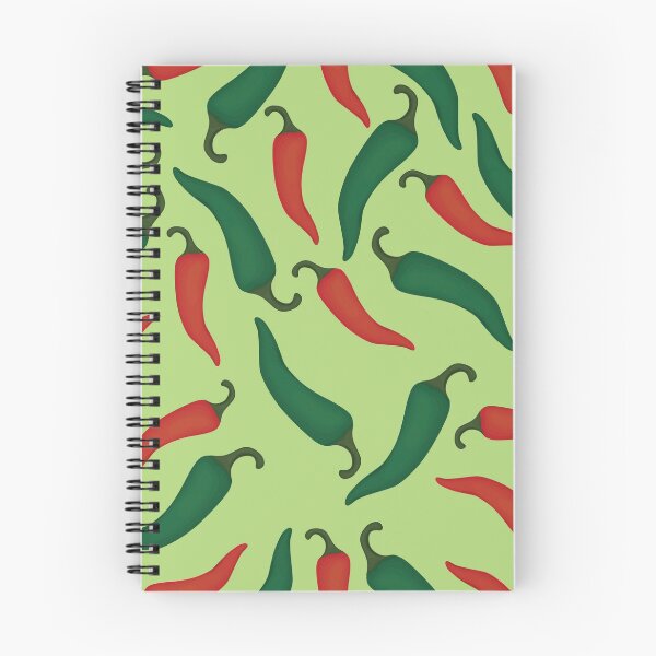 Item preview, Red and Green Chili Peppers on Green Background designed and sold by pugmom4.
