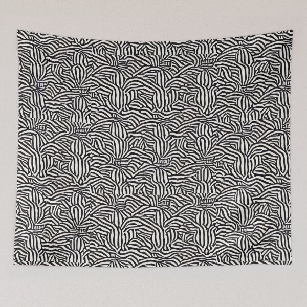 Item preview, Offset Spaghetti Abstract Pattern Design  designed and sold by NellVerde.