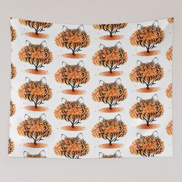 Item preview, Cat in Fall style art designed and sold by Swagmode.