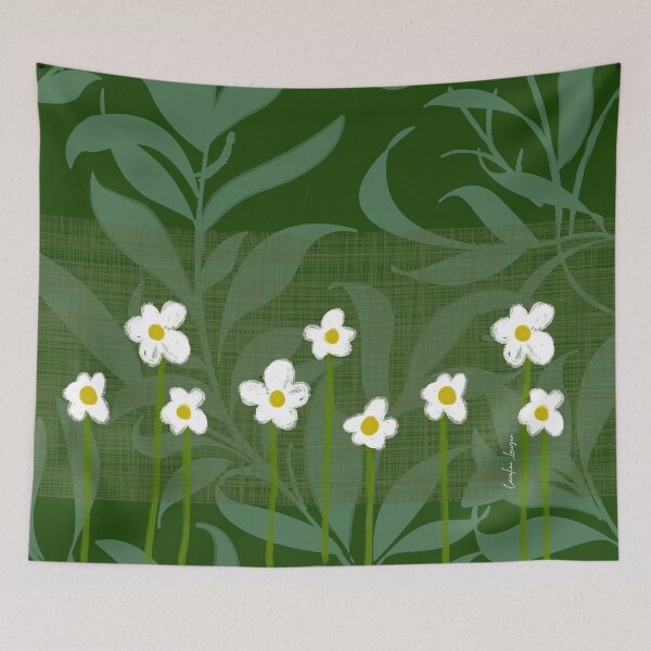 Item preview, Fresh Summer Wild Daisies. Floral Daisy Country Garden.  Caroline Laursen Original designed and sold by Caroline Laursen.