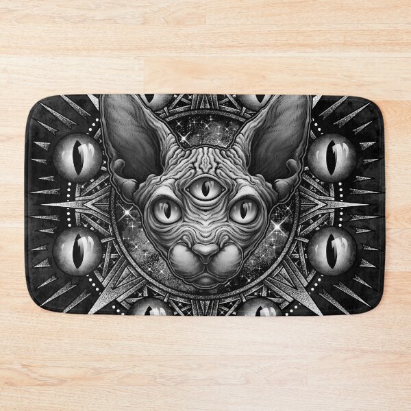 Item preview, three eyed sphynx cat designed and sold by lillyrise.