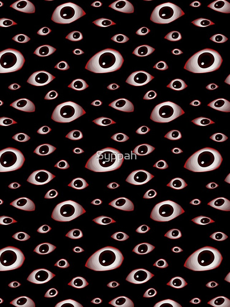 Thumbnail 4 of 4, iPhone Case, Creepy Eyes designed and sold by Syppah.
