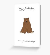 Alles Gute zum Geburtstag Karte - Bär Grußkarte