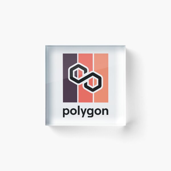 Item preview, Polygon MATIC Crypto Altcoin - Modern Design with Warm Colours designed and sold by CryptoMoods.