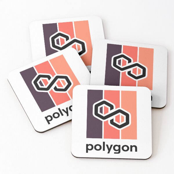Item preview, Polygon MATIC Crypto Altcoin - Modern Design with Warm Colours designed and sold by CryptoMoods.