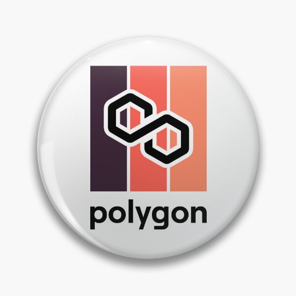 Item preview, Polygon MATIC Crypto Altcoin - Modern Design with Warm Colours designed and sold by CryptoMoods.