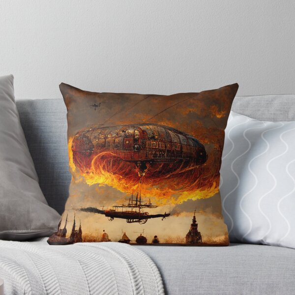 Item preview, Zeppelin on fire designed and sold by AltRealityStore.