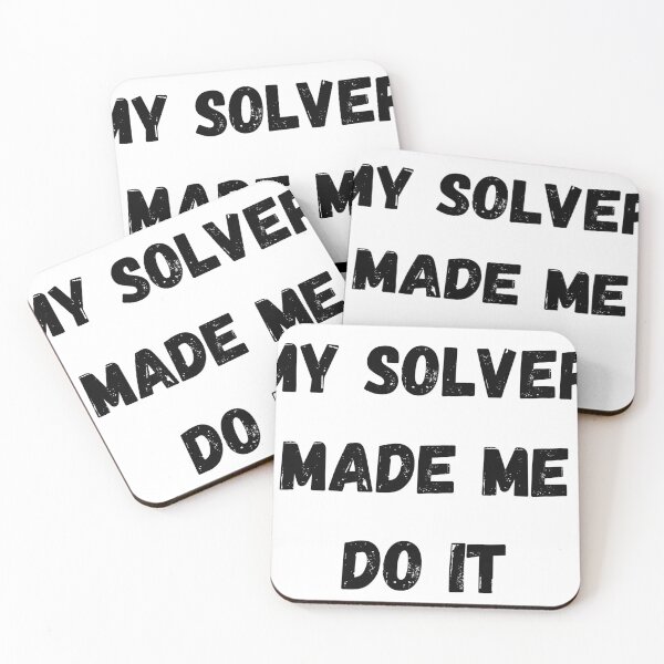 Item preview, My Solver Made Me Do It Poker designed and sold by CheckRaiseWares.