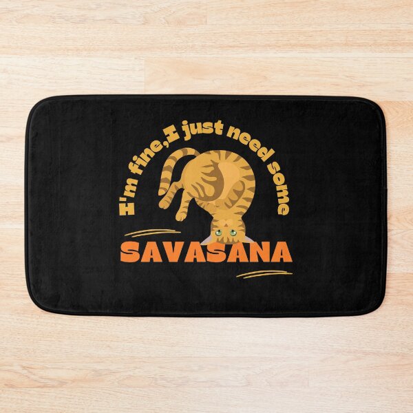 Item preview, I'm fine,I just need some savasana yoga cat designed and sold by reka88.