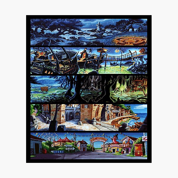 Item preview, Monkey Island 2 Scenery Collage designed and sold by ertxyz.