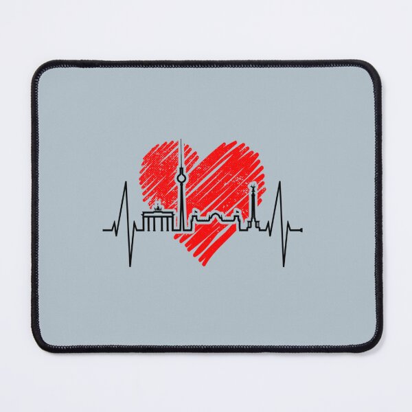 Item preview, Berlin Skyline Heartbeat Germany Fan Heart Love Gift For Berlin Lover designed and sold by bassorickel6.