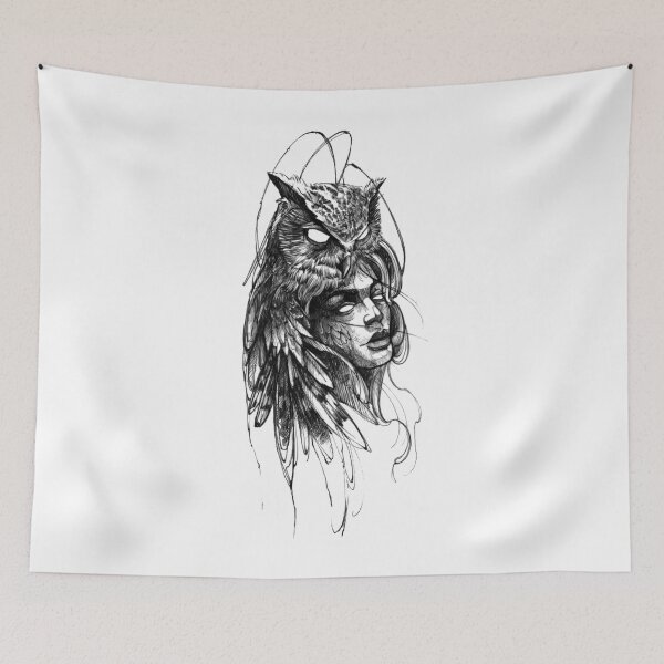 Item preview, owl woman designed and sold by LecoLA.