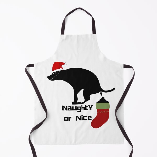 Item preview, Funny Christmas Pooping Dog Naughty or Nice designed and sold by Willyboy16.