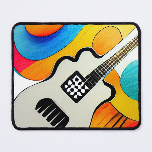 Item preview, Surrealistic Guitar in Pastels designed and sold by KOTOdesign.
