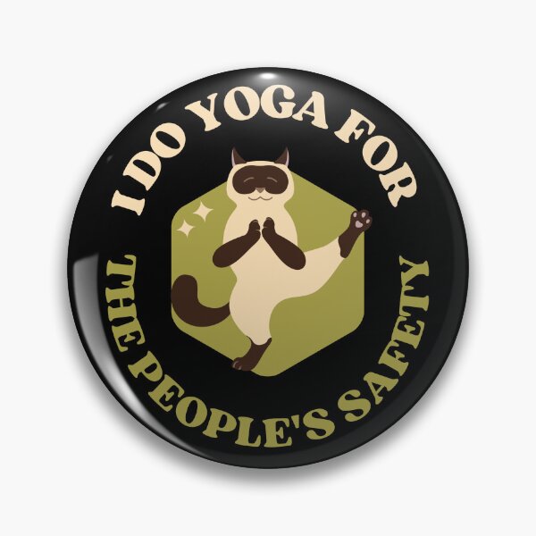 Item preview, I do yoga for the people's safety yoga cat designed and sold by reka88.