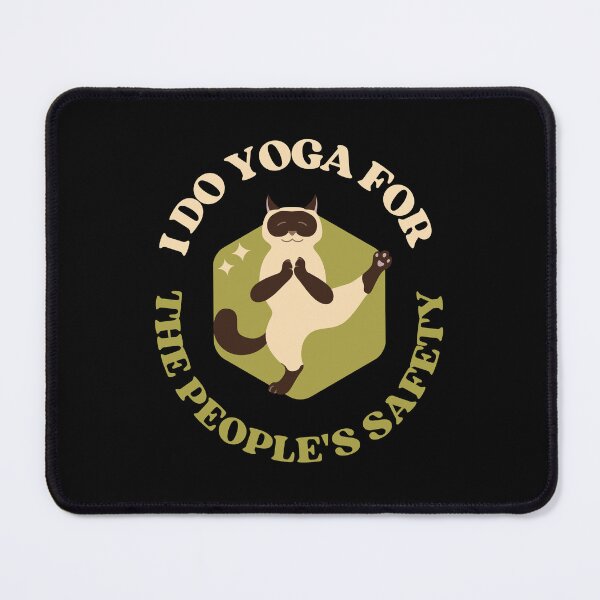 Item preview, I do yoga for the people's safety yoga cat designed and sold by reka88.